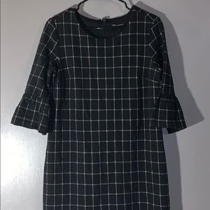 Formal black and white Banana Republic dress